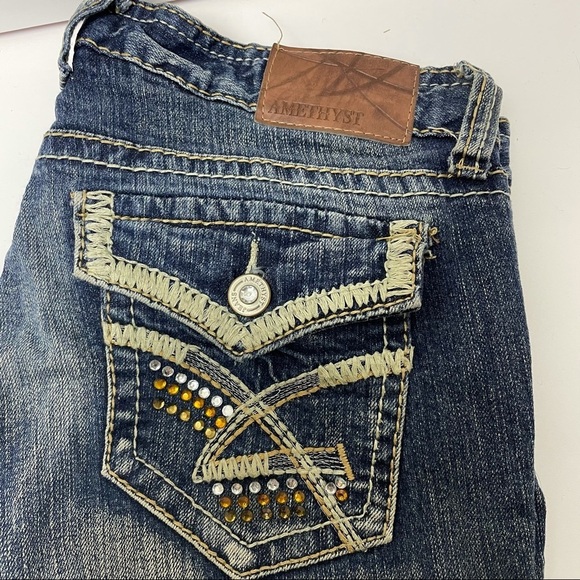 AMETHYST jeans size 7 inseam 30 - Picture 2 of 8